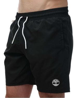 Timberland Sunapee Lake Solid Swim Shorts - Black