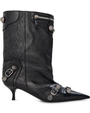 Balenciaga Wide Cagole 50Mm Booties - Black
