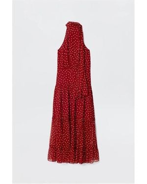 RIXO London Abi Tea Dress - Red