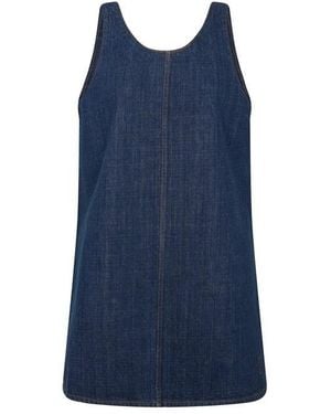 Ami Paris Denim Mini Dress - Blue