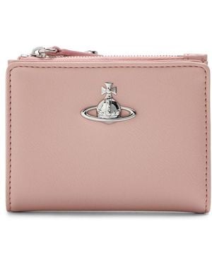 Vivienne Westwood Viv Slimflap Zip Around Purse - Pink