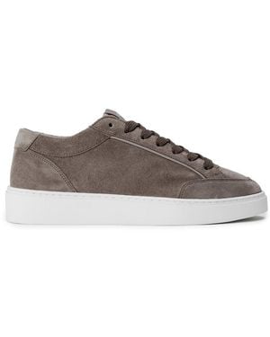 Cleens Luxor Leather Low-Top Trainers - Brown