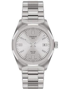 Tissot Prc100 Solar Stainless Steel 100M Water Resistant Auto Analogue Watch - Metallic