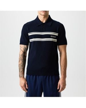 Gucci Cotton Polo Shirt With Logo - Black