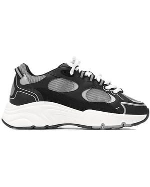 Cleens Leather Pulse Trainers - Black