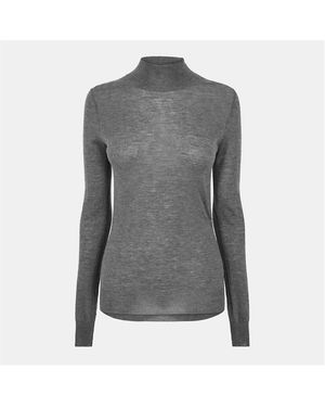 JOSEPH Fine Gauge Knit Crew Neck Jumper - Grey