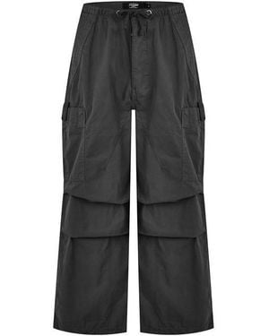 Jaded London Parachute Cargo Trousers - Black