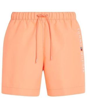 Tommy Hilfiger Medium Drawstring Swim Shorts - Orange