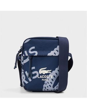 Lacoste All Over Print Backpacks - Blue