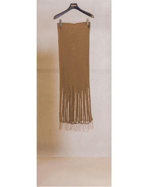 Uma Wang Midi Skirt - Natural