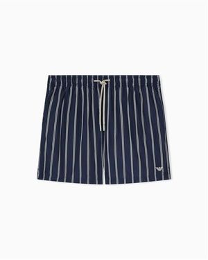 Emporio Armani Boxer Beachwear Swimming Trunks - Blue