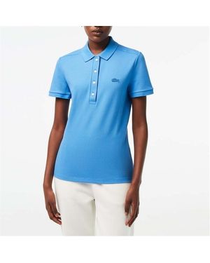 Lacoste L.12.D Slim Fit Stretch Mini Piqu¿ Polo Shirt - Blue