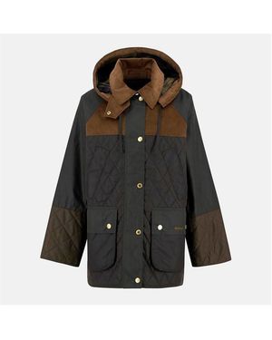 Barbour Imelda Waxed Cotton Long Sleeve Wax Jacket - Black