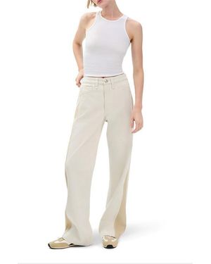Rag & Bone R B Logan Wide Leg Jeans - Natural