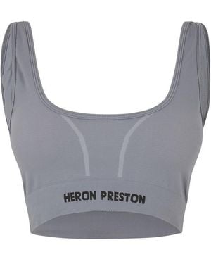 Heron Preston Medium Impact Sports Bra - Grey
