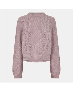 Velvet By Graham & Spencer Crew Sweatshirt - Purple