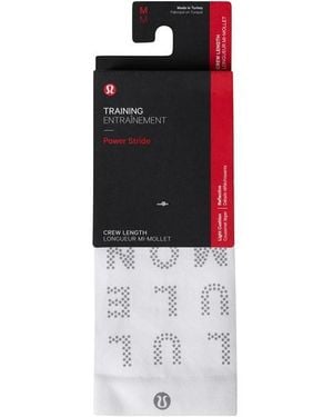 lululemon Power Stride Crew Socks - Black