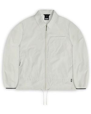 Rains Mito Water-Repellent Overshirt - White