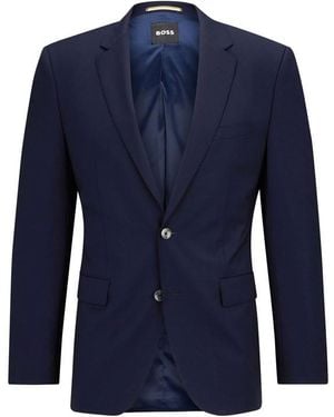 BOSS H-Jasper Luxury Suit Jacket - Blue