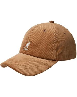 Kangol Adults Cord Baseball Cap - Brown
