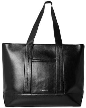 McQueen Alex Shopper Tote Bag - Black