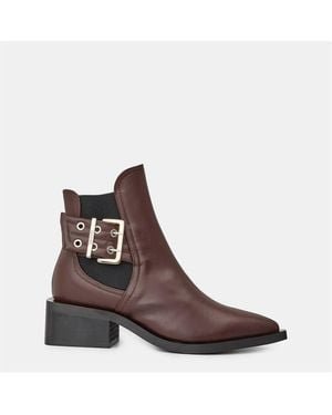 Ganni Chelsea Boots - Brown