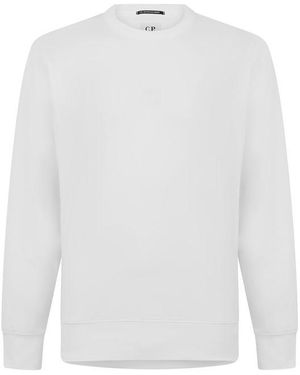 CP COMPANY METROPOLIS Logo Sweatshirt - White