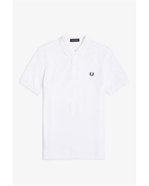 Fred Perry Plain Polo Shirt - White