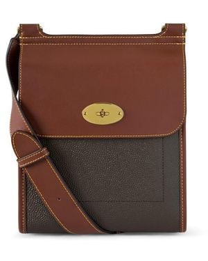 Mulberry Antony Scotchgrain And Leather Cross-Body Bag - Brown