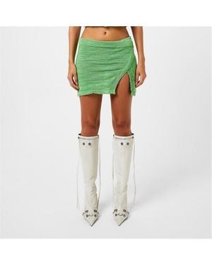 Acne Studios Knit Mini Skirt - Green