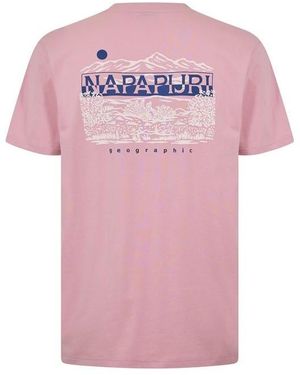 Napapijri Graphic T-shirt - Pink