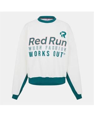Red Run Crew Neck Jumper - Green