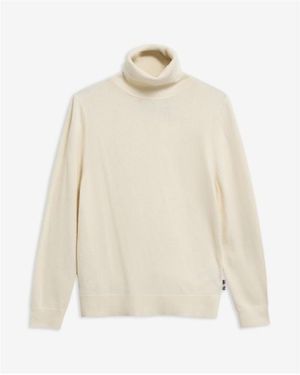 Barbour Pendle Roll-Neck Jumper - White