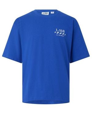 L/AB Off White Burb T-shirt Sn44 - Blue