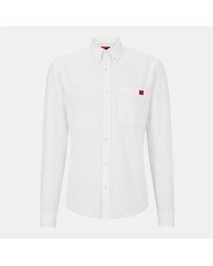 HUGO Evito Long Sleeve Shirt - White