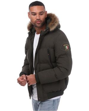 Belvotti Milano Treyan Padded Parka Jacket - Black