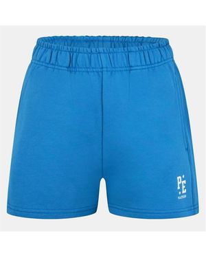 P.E Nation Fleece Jogger Shorts - Blue