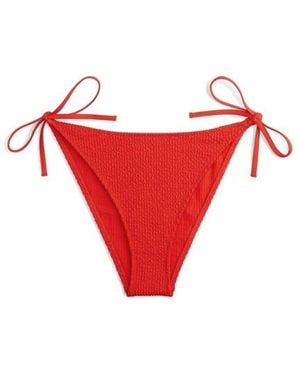 Tommy Hilfiger Tie Side Bikini Bottoms - Red