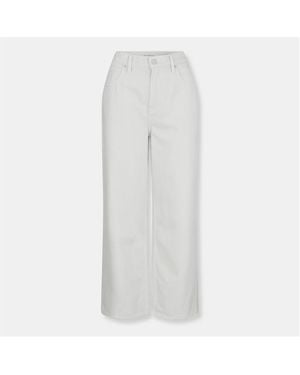 GOOD AMERICAN Structured Denim Straight Leg Jeans - White