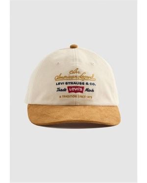 Levi's Relaxed Dad Graphic Cap - White