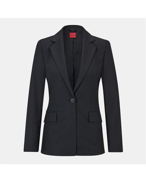 HUGO Atana Single Button Suit Jacket - Blue
