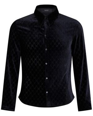 Gucci Long Sleeve Patterned Shirt - Black