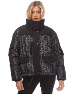GANT Tweed Down Jacket - Black