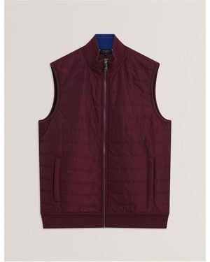 Ted Baker Quilted Gilet - Purple