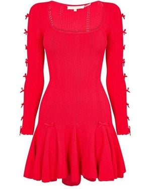 LoveShackFancy Seychelle Mini Dress - Red