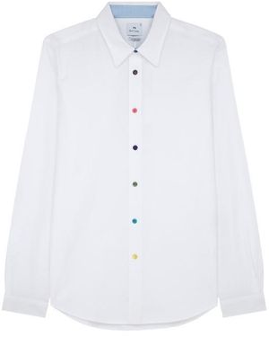 Paul Smith Ps Multi Buttn Shirt Sn51 - White