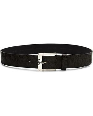BOSS Jemio-Gr Sz40 10251619 01 Leather Belt - Black