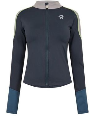 Red Run Full Zip Technical Top - Blue