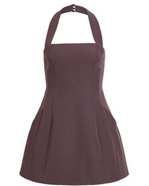 Bardot Nevelle Halter Mini Dress - Purple