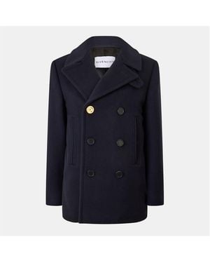 Givenchy Double-Breasted Peacoat - Blue